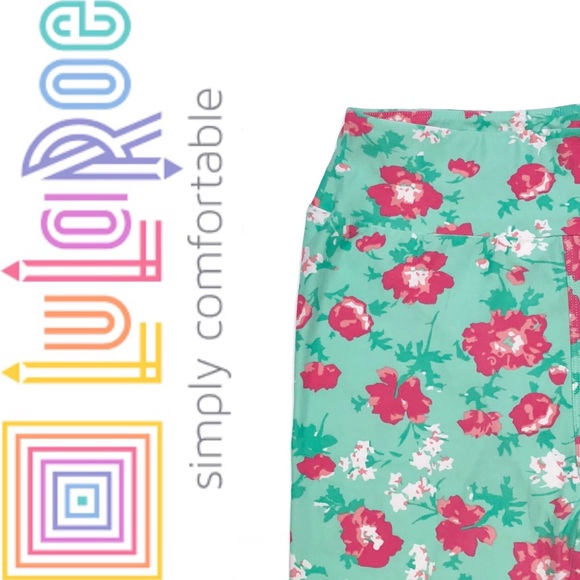 LuLaRoe Pants - LuLaRoe Floral Leggings w/Hidden Unicorns